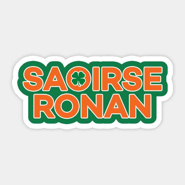 St. Patrick's Day - Saoirse Ronan Sticker by Lights, Camera, Podcast